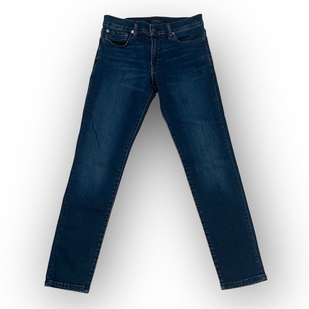 Polo Ralph Lauren, Dark Wash Stretch Denim Straight Leg Jeans, Kids Large 14-16